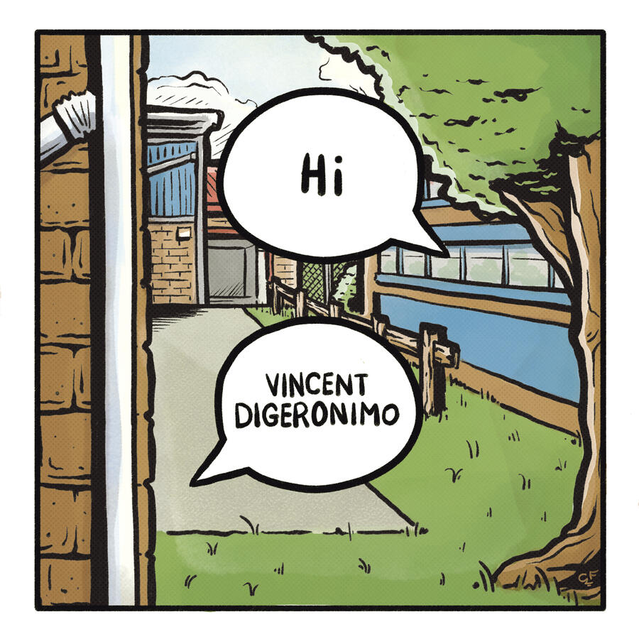 Single Cover, "Hi" by Vincent DiGeronimo